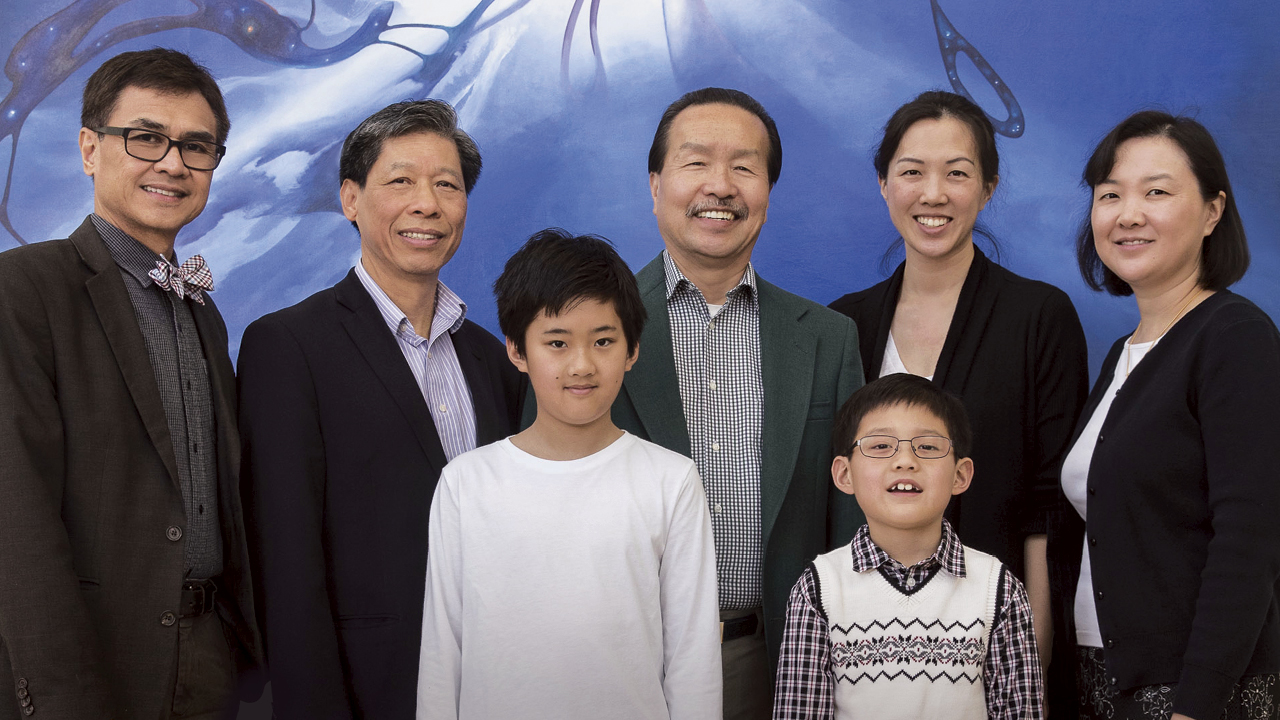 Back Row: Lucky Lara, Kit Lam, James Leung, Sabina Chang, Lucinda Hsu. Front Row: Jackson Chang, Matthew Hsu