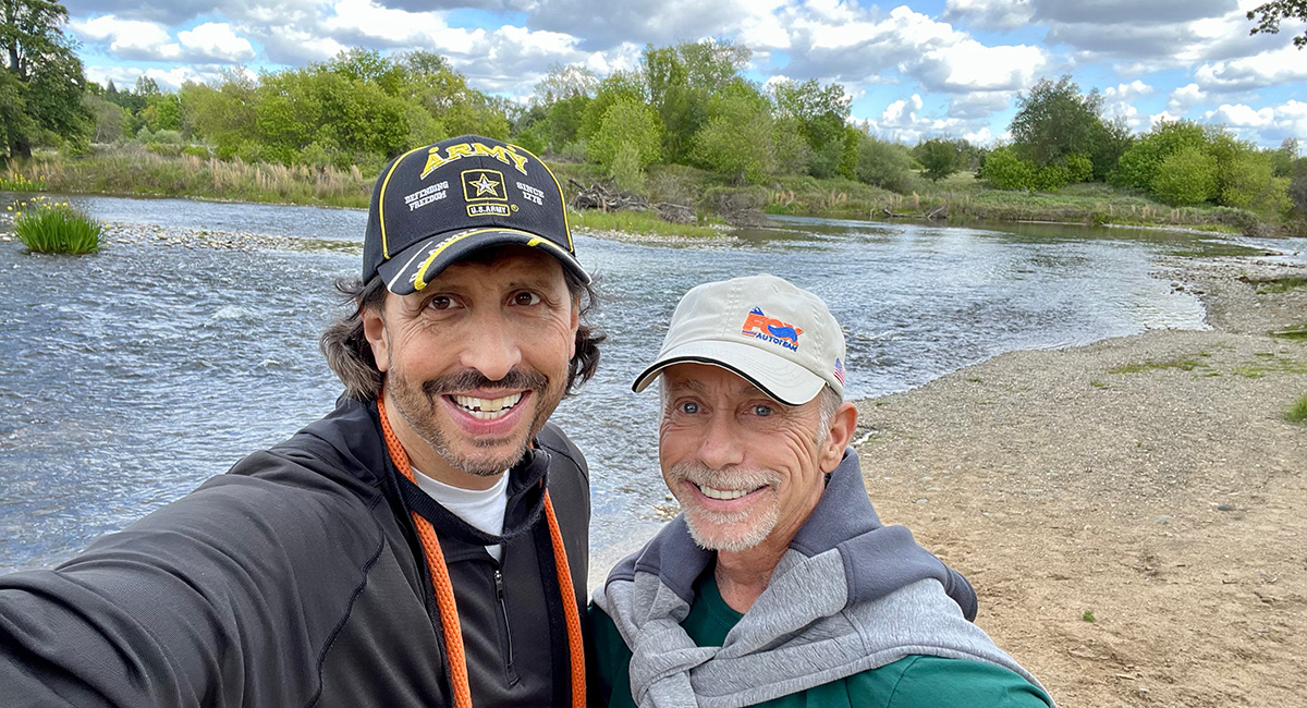 Peter Belafsky and patient Steve Fox