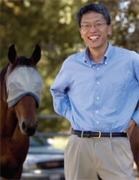 Photo — Xinbin Chen leads the new Veterinary Oncology Laboratory, where research on cancers in companion animals can lead to answers for human cancers.