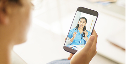 Patient speaking to doctor